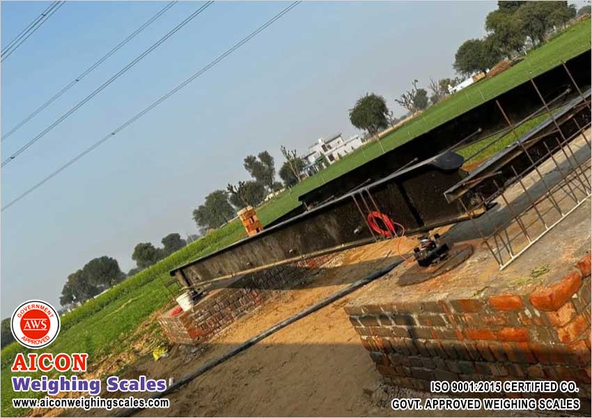 Truck Weighing Scales manufacturers in India. RCC Concrete Truck Weighbridge Exporters Company, Dharamkanta Weight Machine Turnkey Project Installation, Ludhiana, Punjab