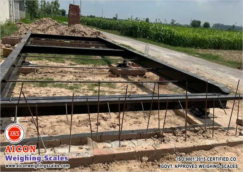 Truck Weighing Scales manufacturers in India. RCC Concrete Truck Weighbridge Exporters Company, Dharamkanta Weight Machine Turnkey Project Installation, Ludhiana, Punjab