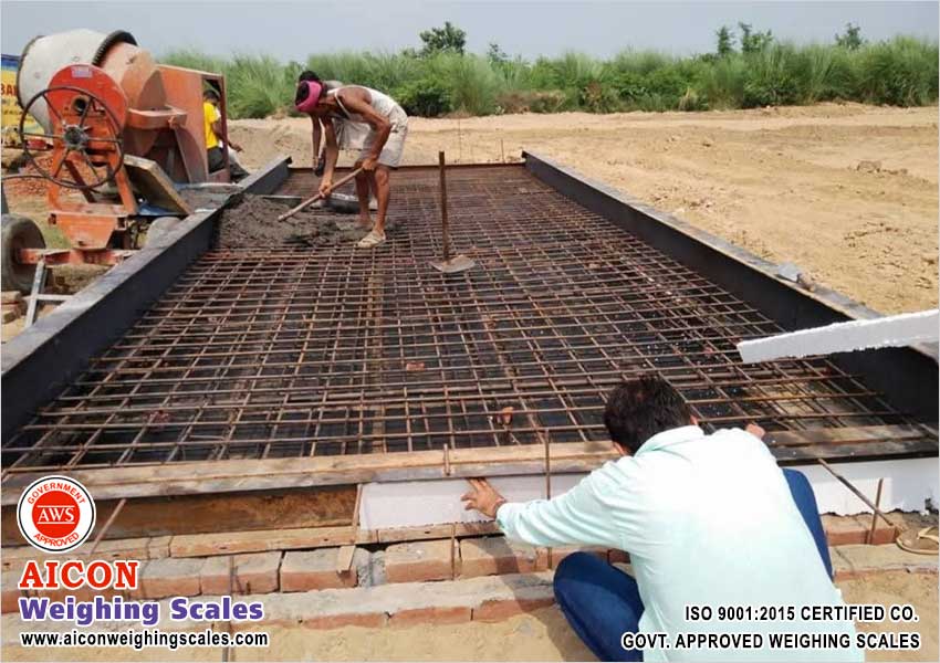Truck Weighing Scales manufacturers in India. RCC Concrete Truck Weighbridge Exporters Company, Dharamkanta Weight Machine Turnkey Project Installation, Ludhiana, Punjab